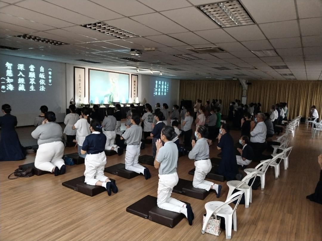 七月吉祥月祈福会，二百三十人次以虔诚清净心，连续三天共修《地藏经》上、中、下三卷。 【摄影：钟明瑂】